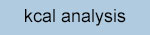 kcal analysis